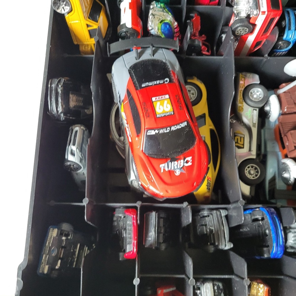 Hot Wheels Rolling Storage Case + Bulk Mixed Lot 54 Toy Cars Matchbox Diecast - Picture 10 of 14